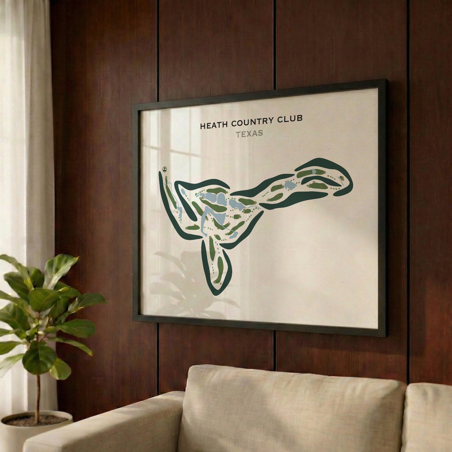 Heath Country Club, Texas - Printed Golf Courses