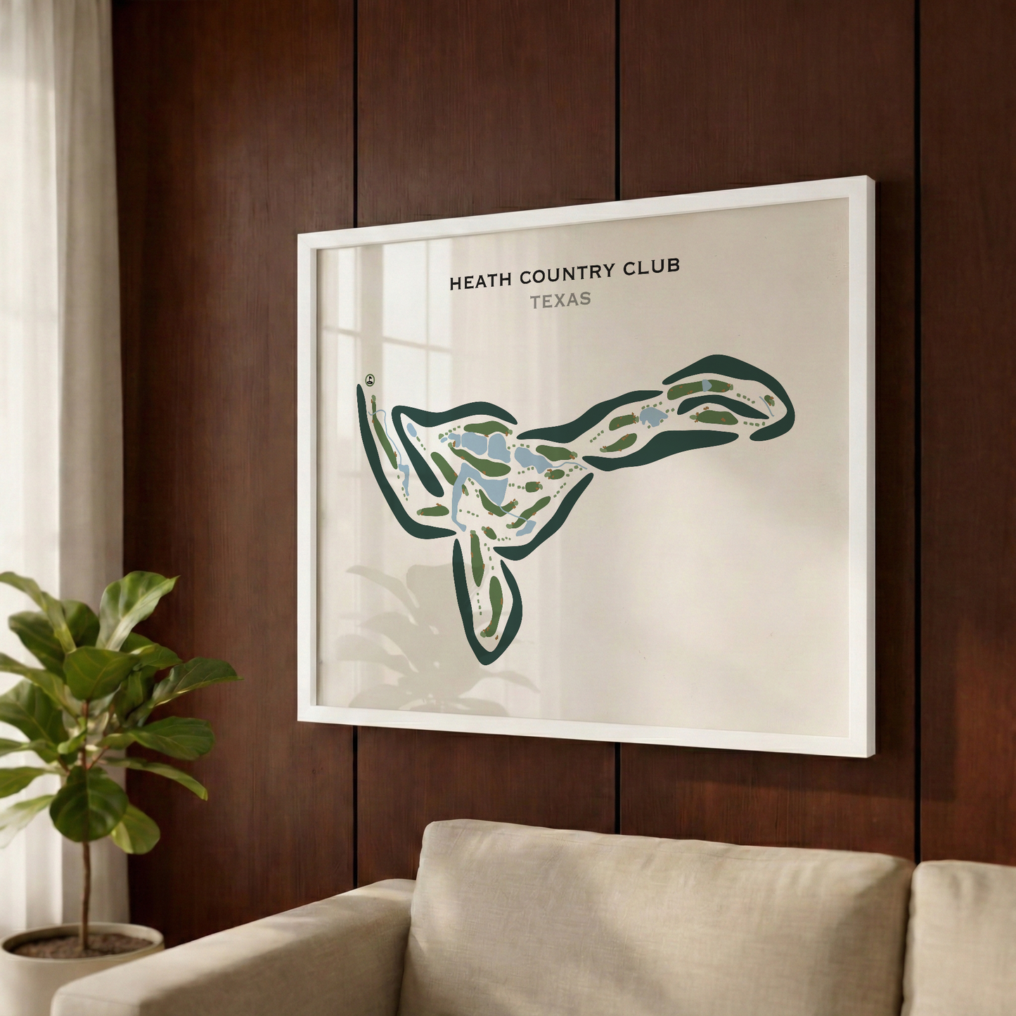Heath Country Club, Texas - Printed Golf Courses