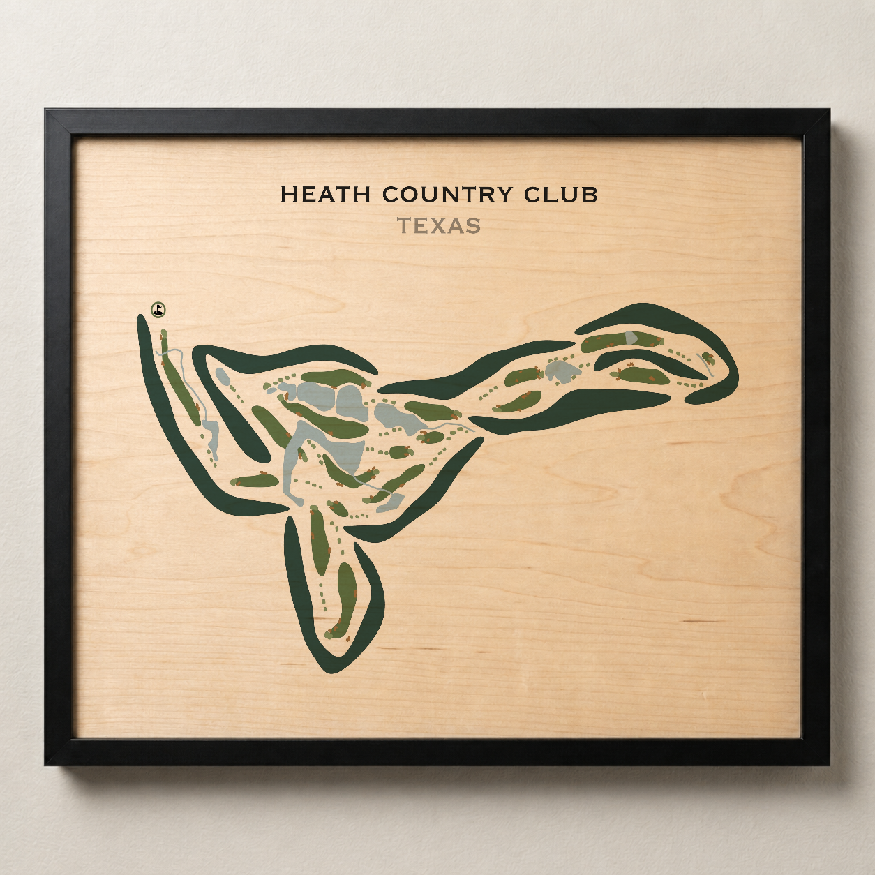 Heath Country Club, Texas - Printed Golf Courses