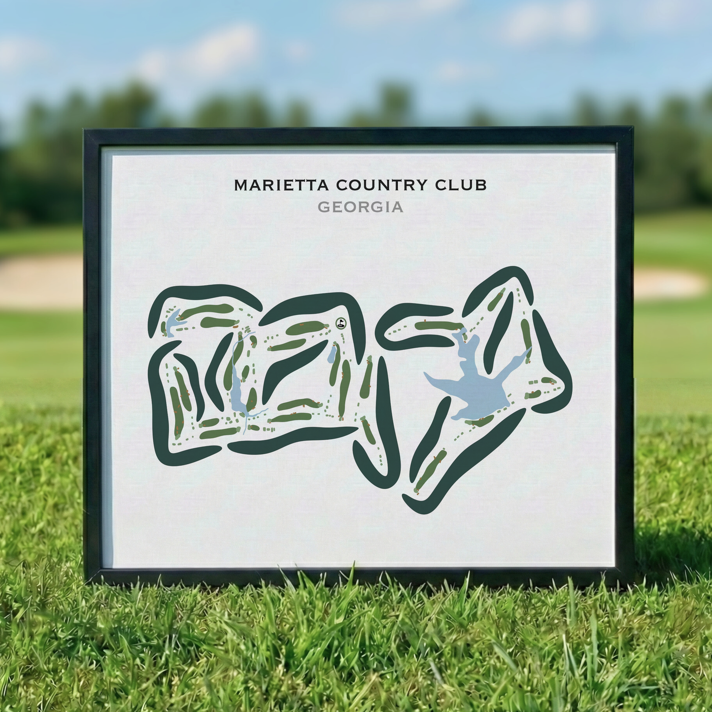 Marietta Country Club, Georgia - Printed Golf Courses