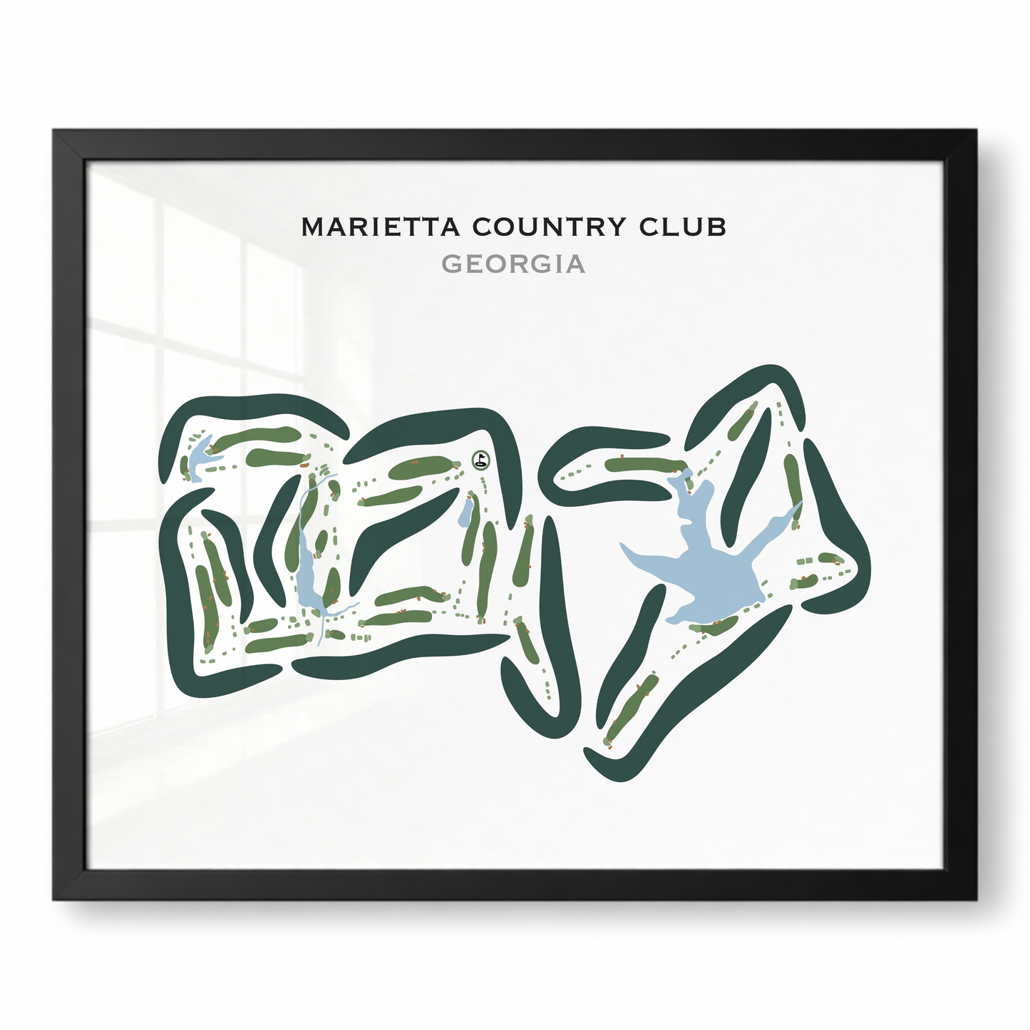 Marietta Country Club, Georgia - Printed Golf Courses