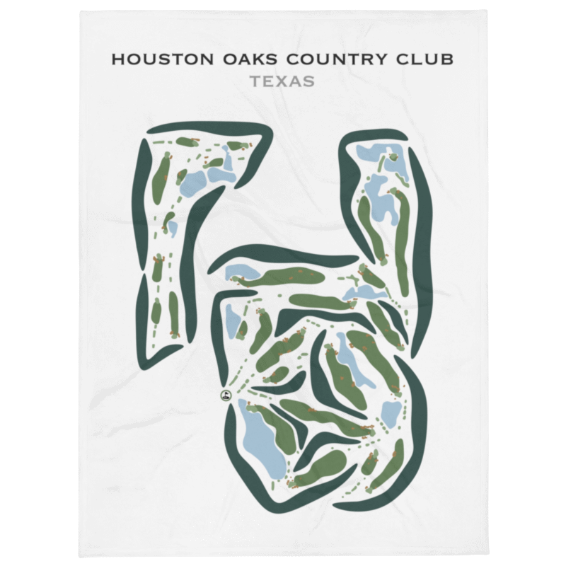 Houston Oaks Country Club, Texas - Printed Golf Courses