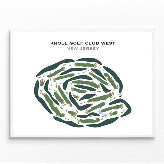 Knoll Golf Club West, New Jersey (Updated Course) - Printed Golf Courses