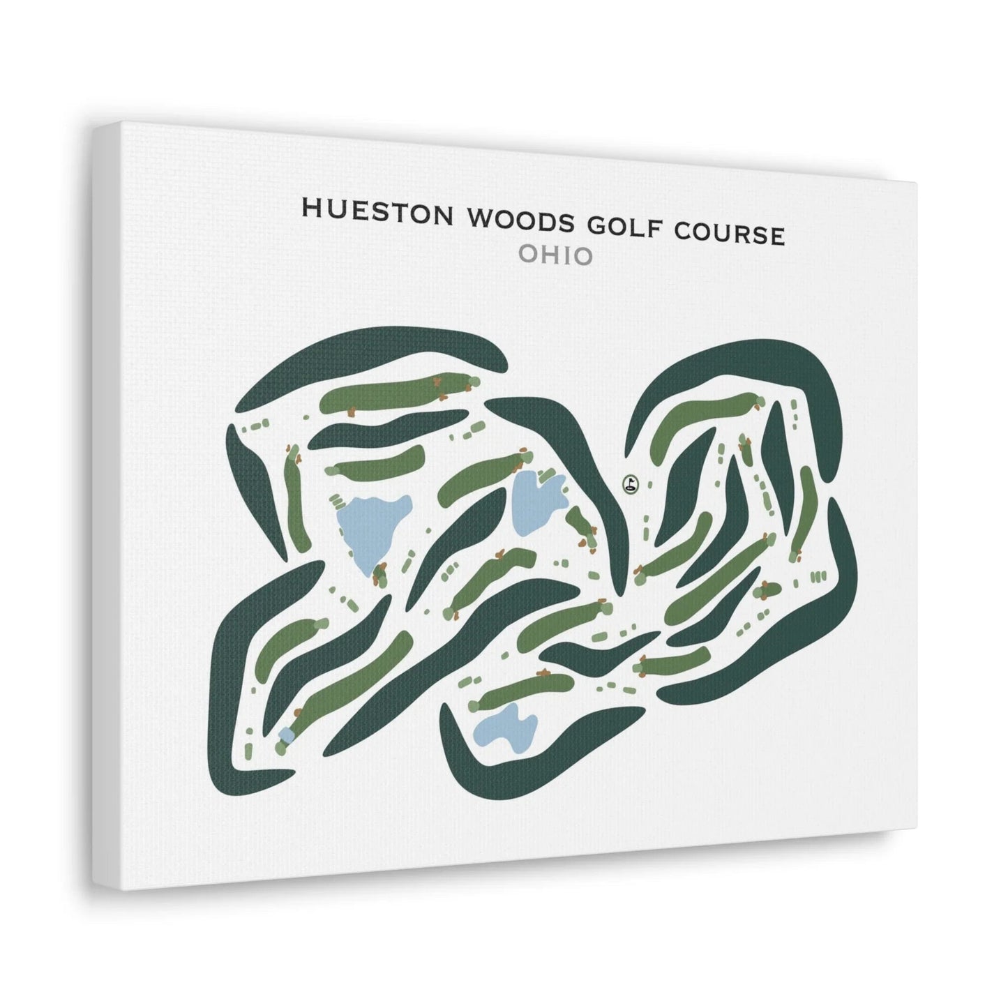 Hueston Woods Golf Course, Ohio (Landscape) - Printed Golf Courses