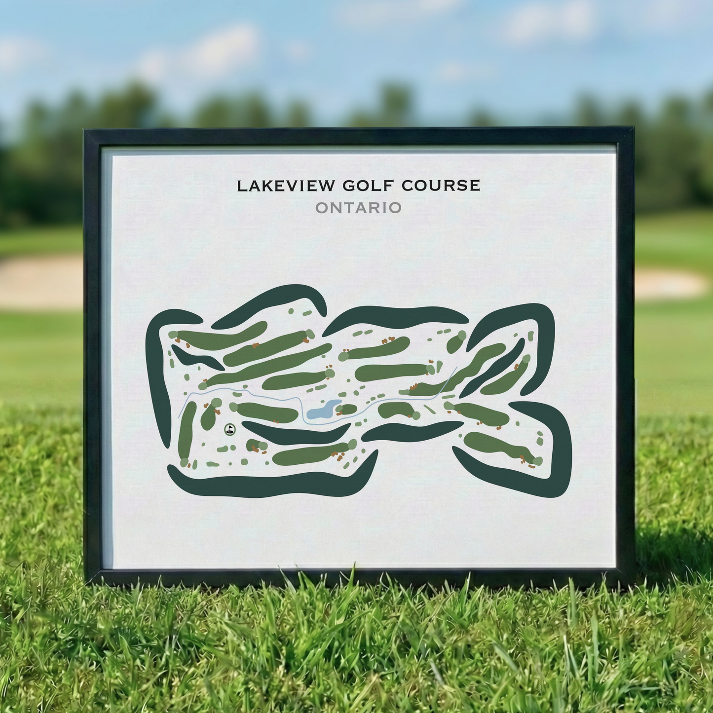Lakeview Golf Course, Canada - Printed Golf Courses