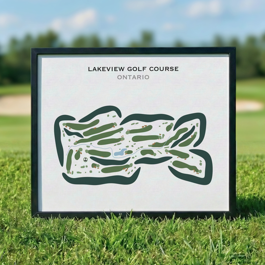 Lakeview Golf Course, Canada - Printed Golf Courses
