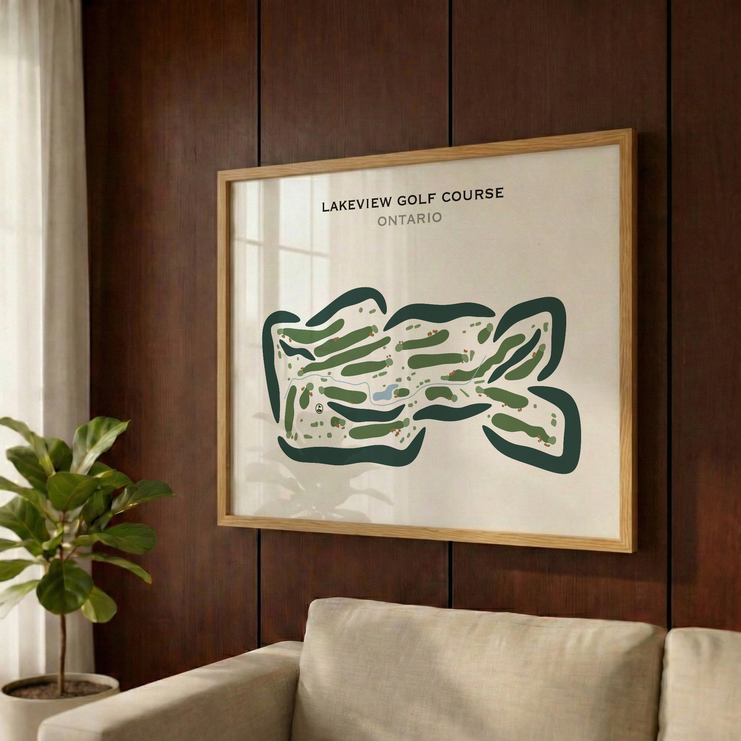 Lakeview Golf Course, Canada - Printed Golf Courses