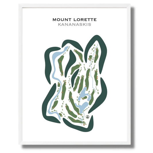 Mount Lorette Course, Alberta, Canada - Printed Golf Courses