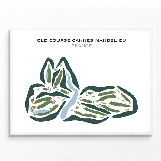 Old Course Cannes Mandelieu, France - Printed Golf Courses