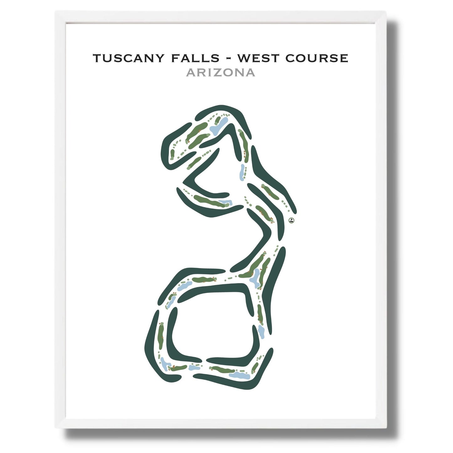 Tuscany Falls – West Course, Arizona - Printed Golf Courses