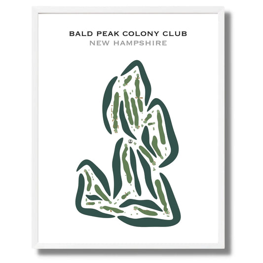 Bald Peak Colony Club, New Hampshire - Printed Golf Course