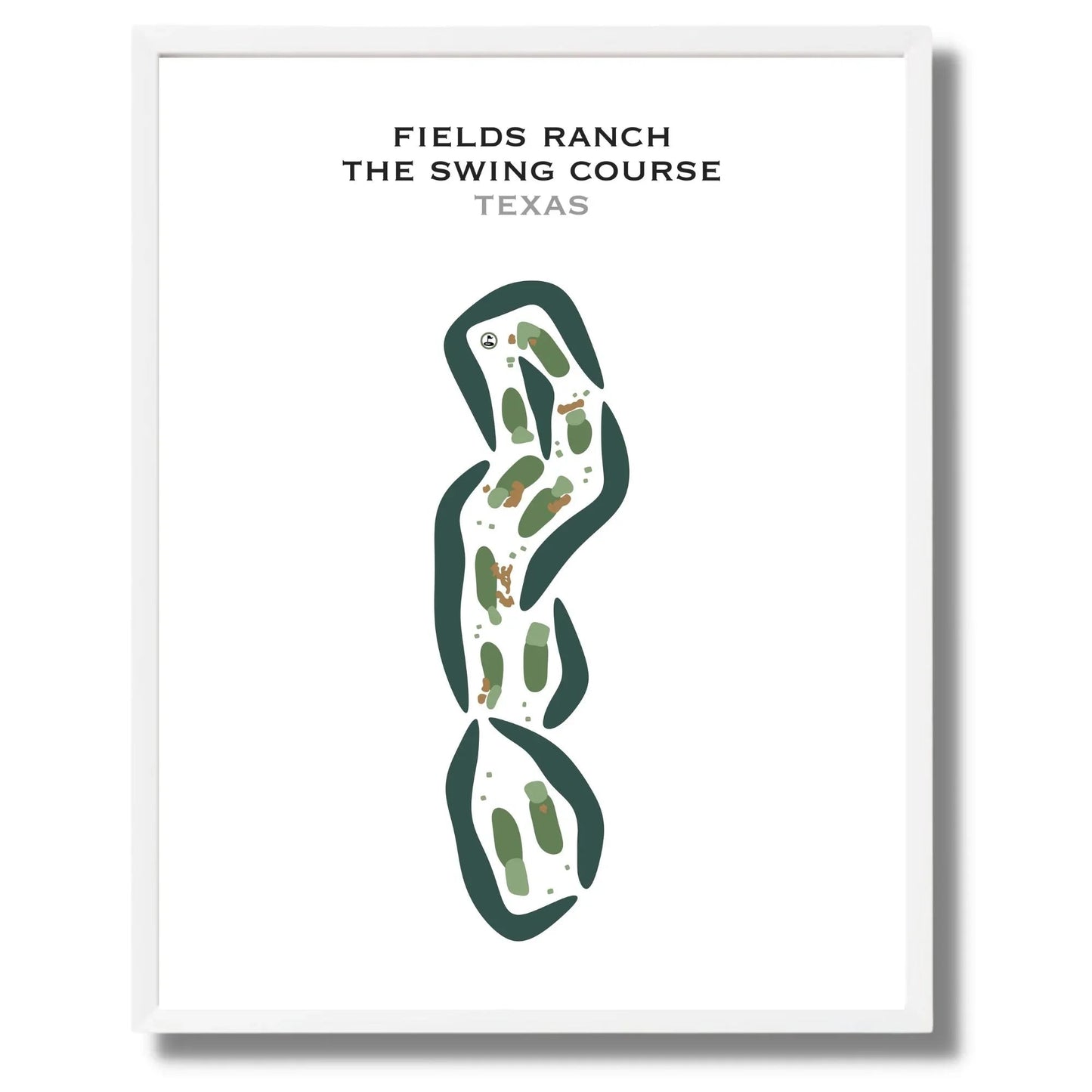 Fields Ranch - The Swing Course, Texas - Printed Golf Courses