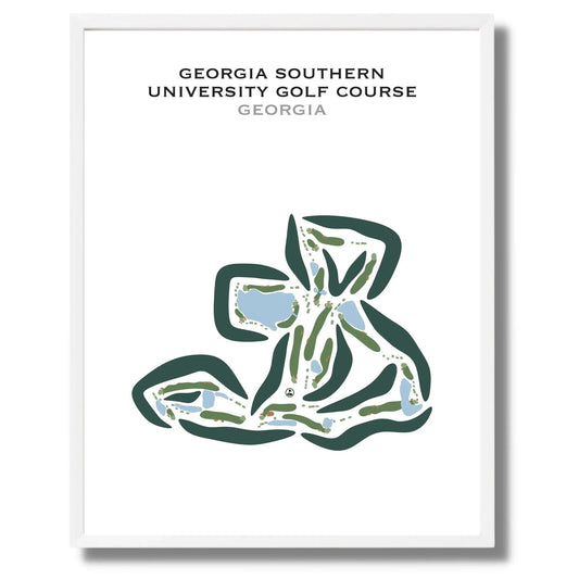 Georgia Southern University Golf Course, Georgia - Printed Golf Courses