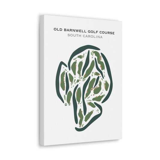 Old Barnwell Golf Course, South Carolina - Printed Golf Courses