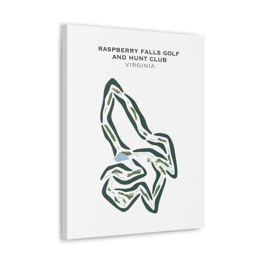 Raspberry Falls Golf & Hunt Club, Virginia - Printed Golf Courses