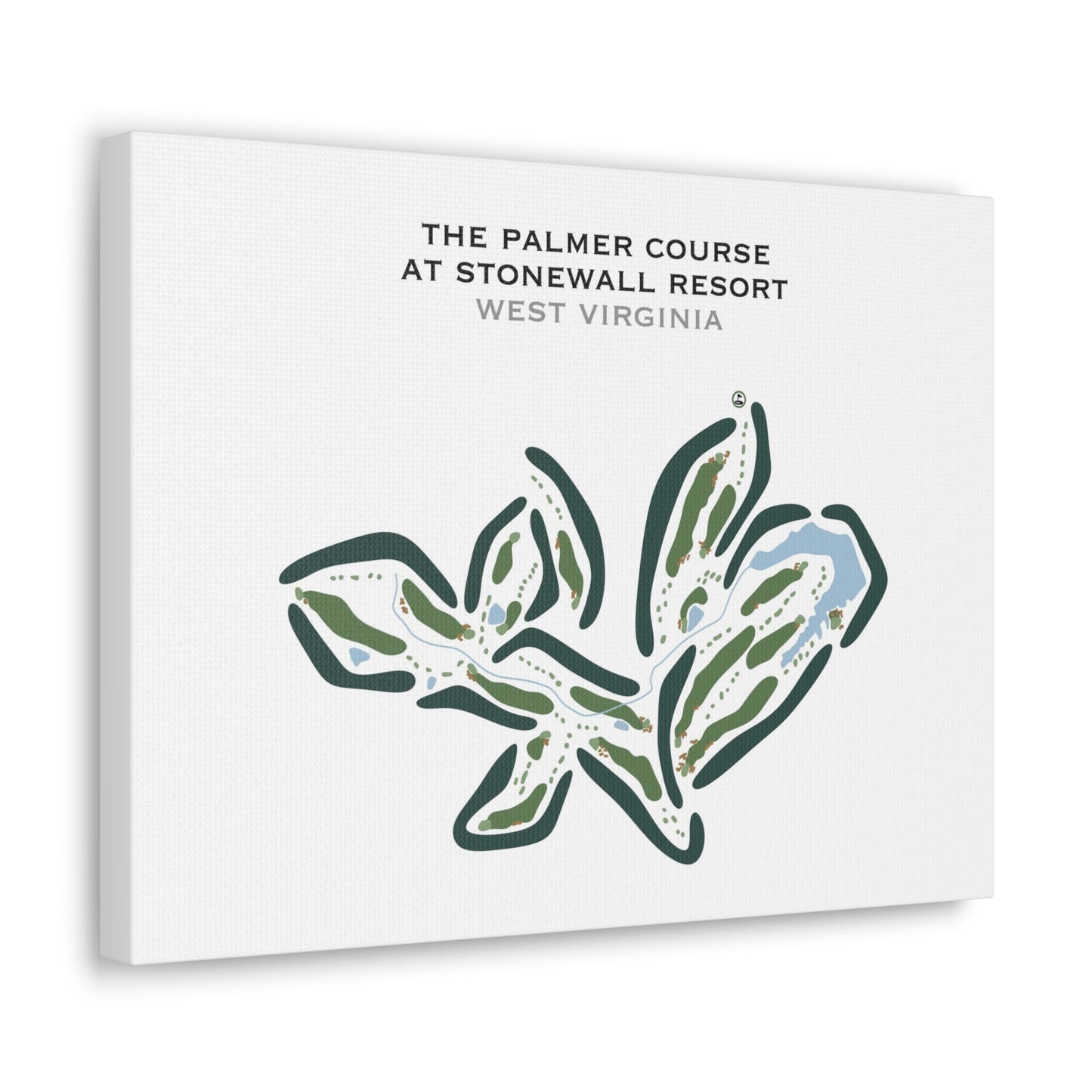 The Palmer Course At Stonewall Resort, West Virginia - Printed Golf Courses