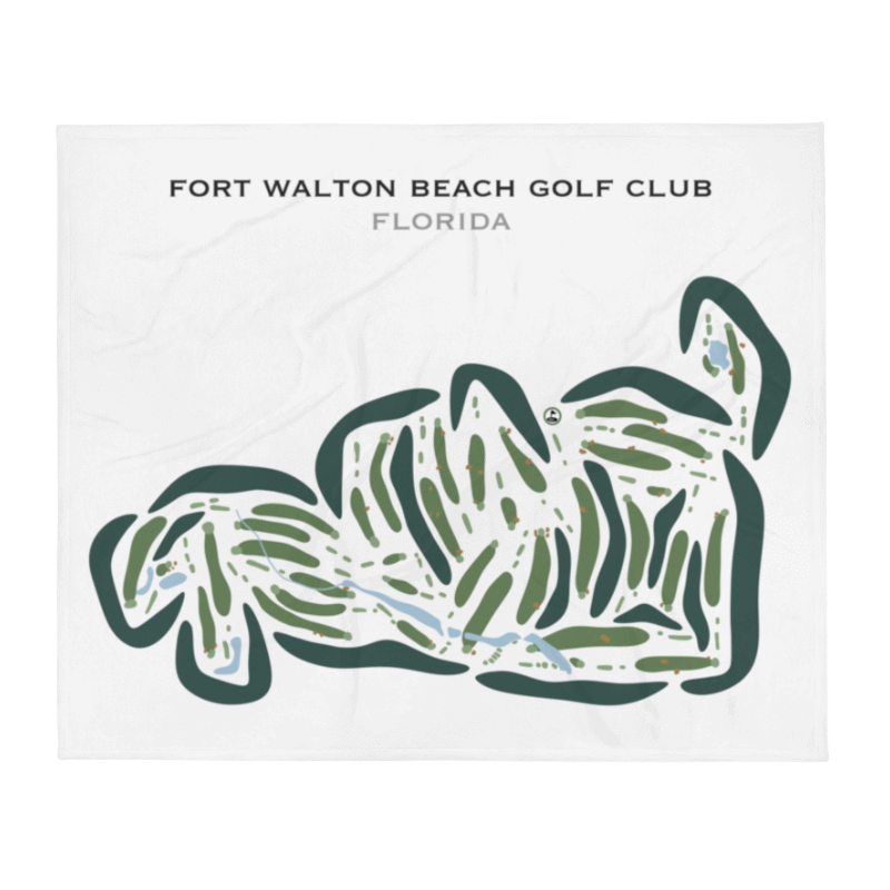 Fort Walton Beach Golf Club, Florida - Printed Golf Courses