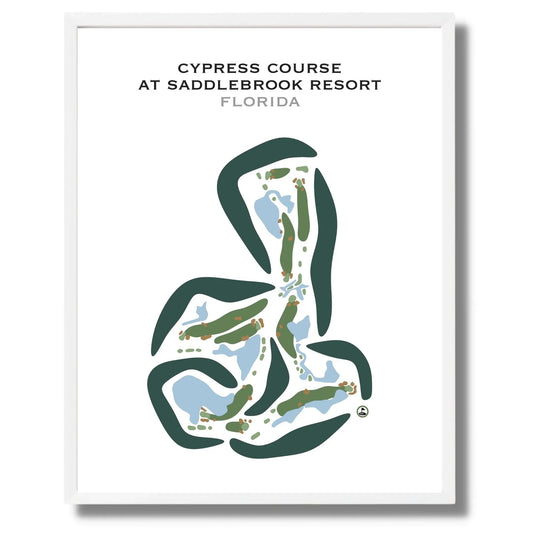 Cypress Course at Saddlebrook Resort, Florida - Printed Golf Courses