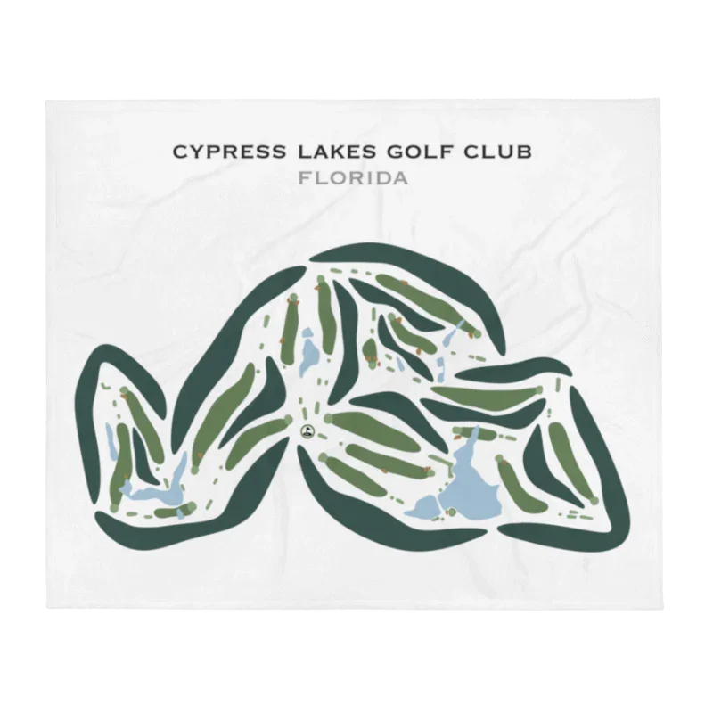 Cypress Lakes Golf Club, Cantonment, Florida - Printed Golf Courses