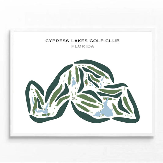 Cypress Lakes Golf Club, Cantonment, Florida - Printed Golf Courses