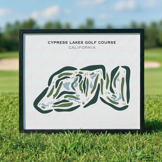 Cypress Lakes Golf Course, California - Printed Golf Courses