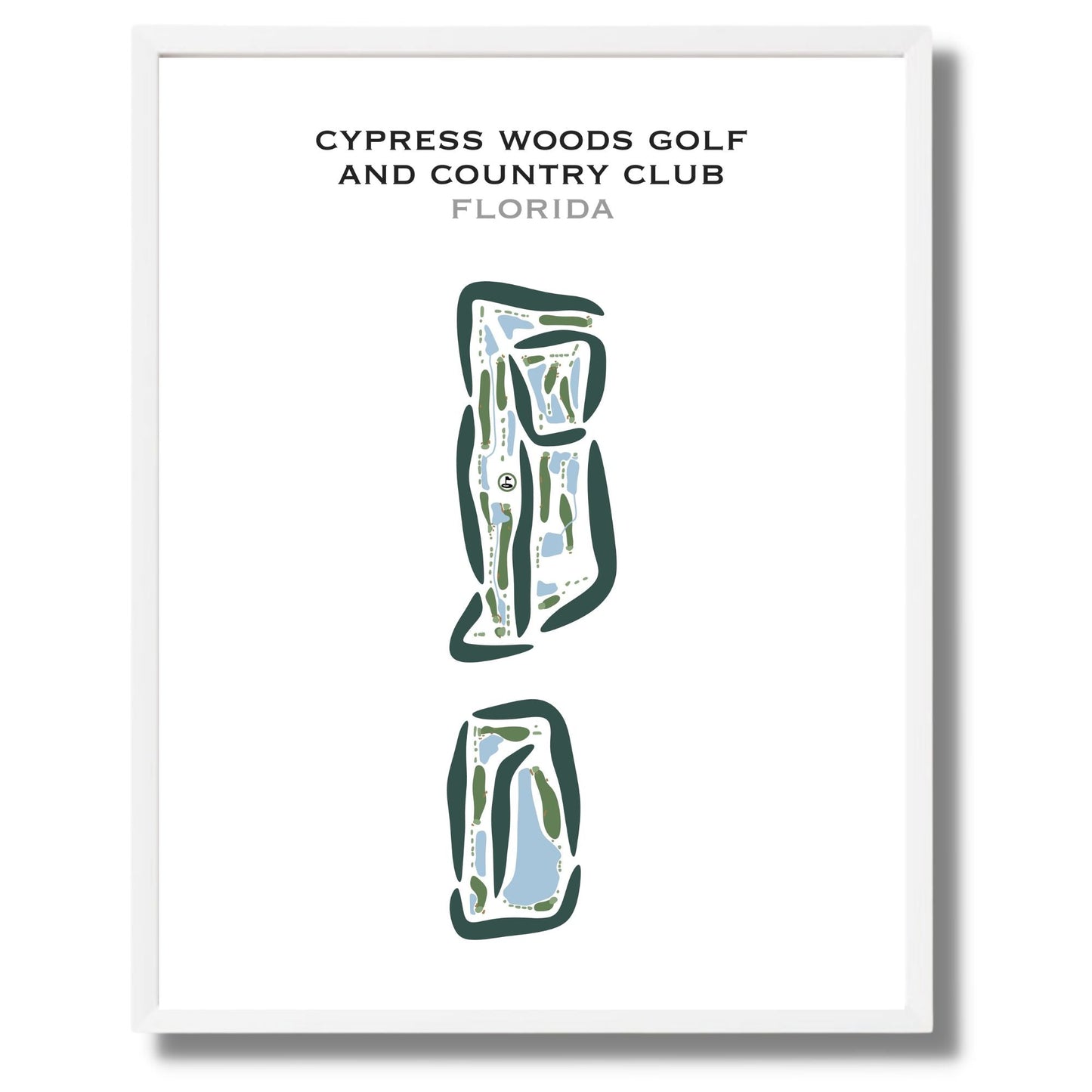 Cypress Woods Golf & Country Club, Florida - Printed Golf Courses
