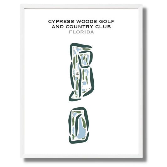 Cypress Woods Golf & Country Club, Florida - Printed Golf Courses