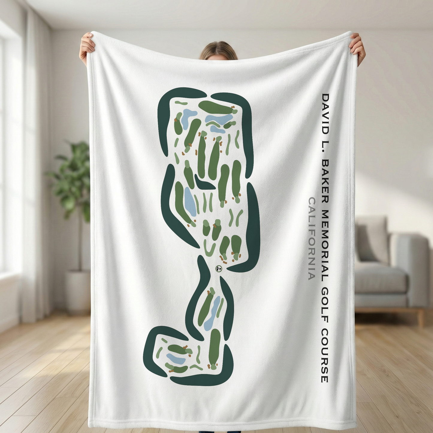 David L. Baker Memorial Golf Course, California - Printed Golf Courses