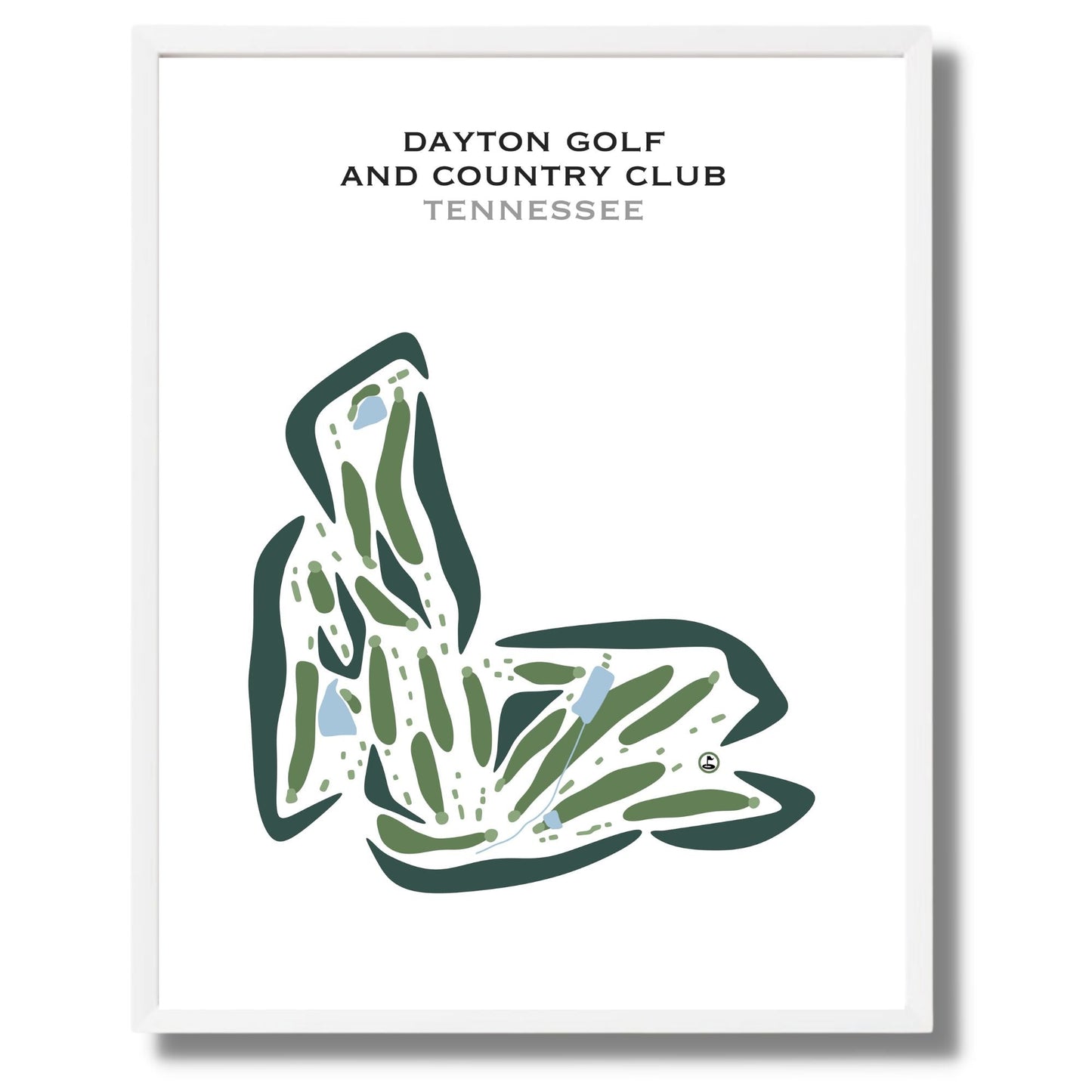 Dayton Golf & Country Club, Tennessee - Printed Golf Courses