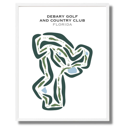 DeBary Golf & Country Club, Florida - Printed Golf Course