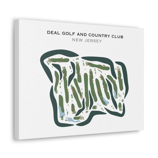 Deal Golf & Country Club, New Jersey - Printed Golf Courses