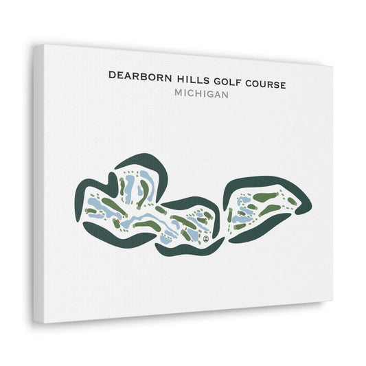 Dearborn Hills Golf Course, Michigan - Printed Golf Courses