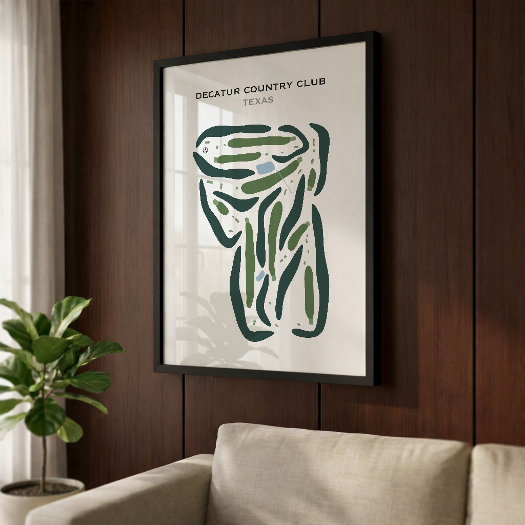 Decatur Country Club, Texas - Printed Golf Courses