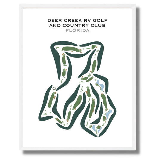 Deer Creek RV Golf & Country Club, Florida - Printed Golf Courses