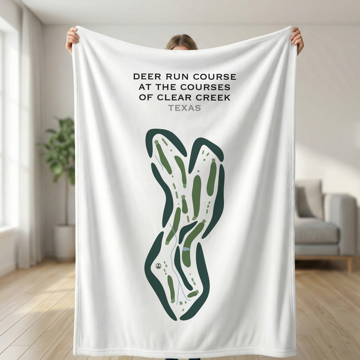 Deer Run Course at The Courses of Clear Creek, Texas - Printed Golf Courses