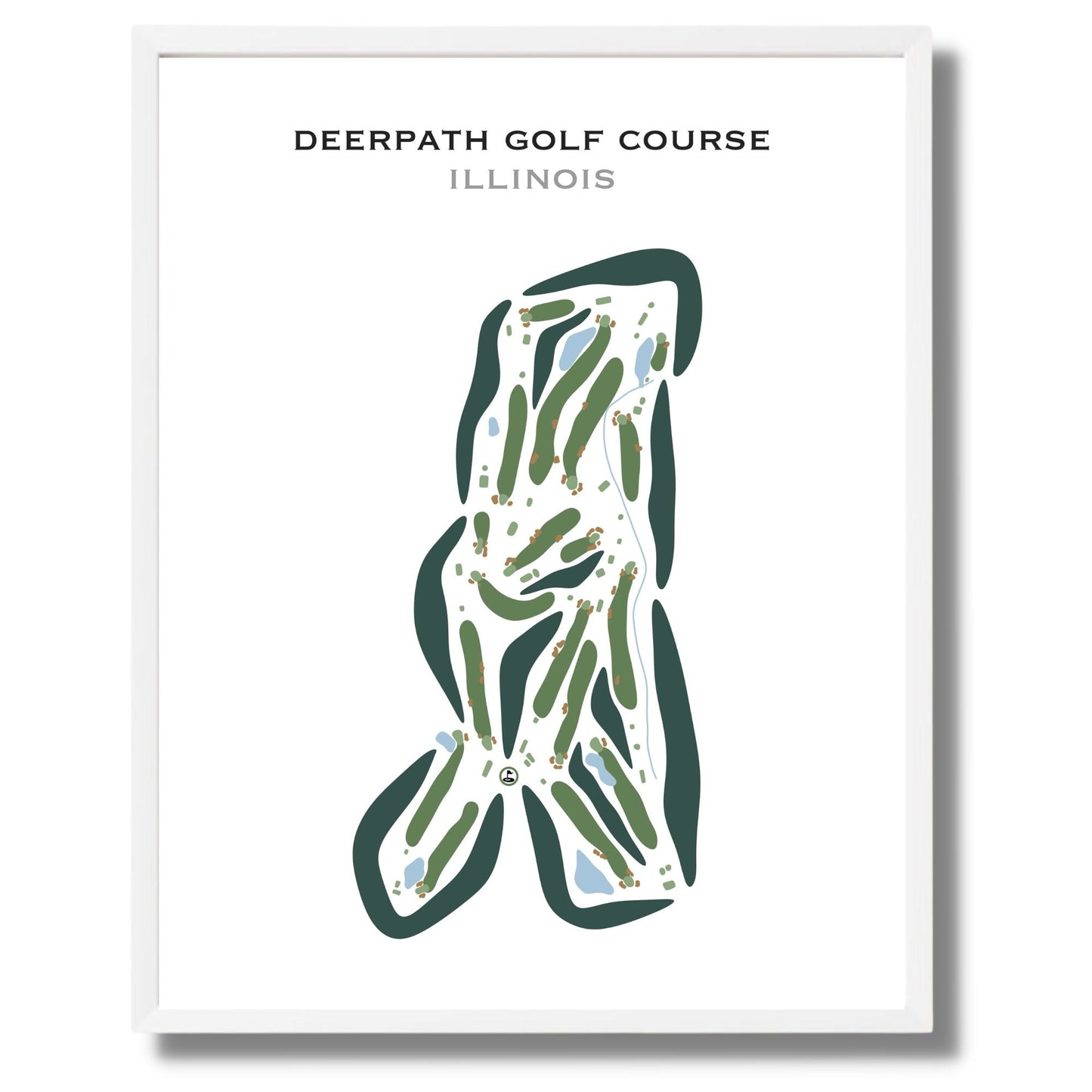 Deerpath Golf Course, Illinois - Printed Golf Courses