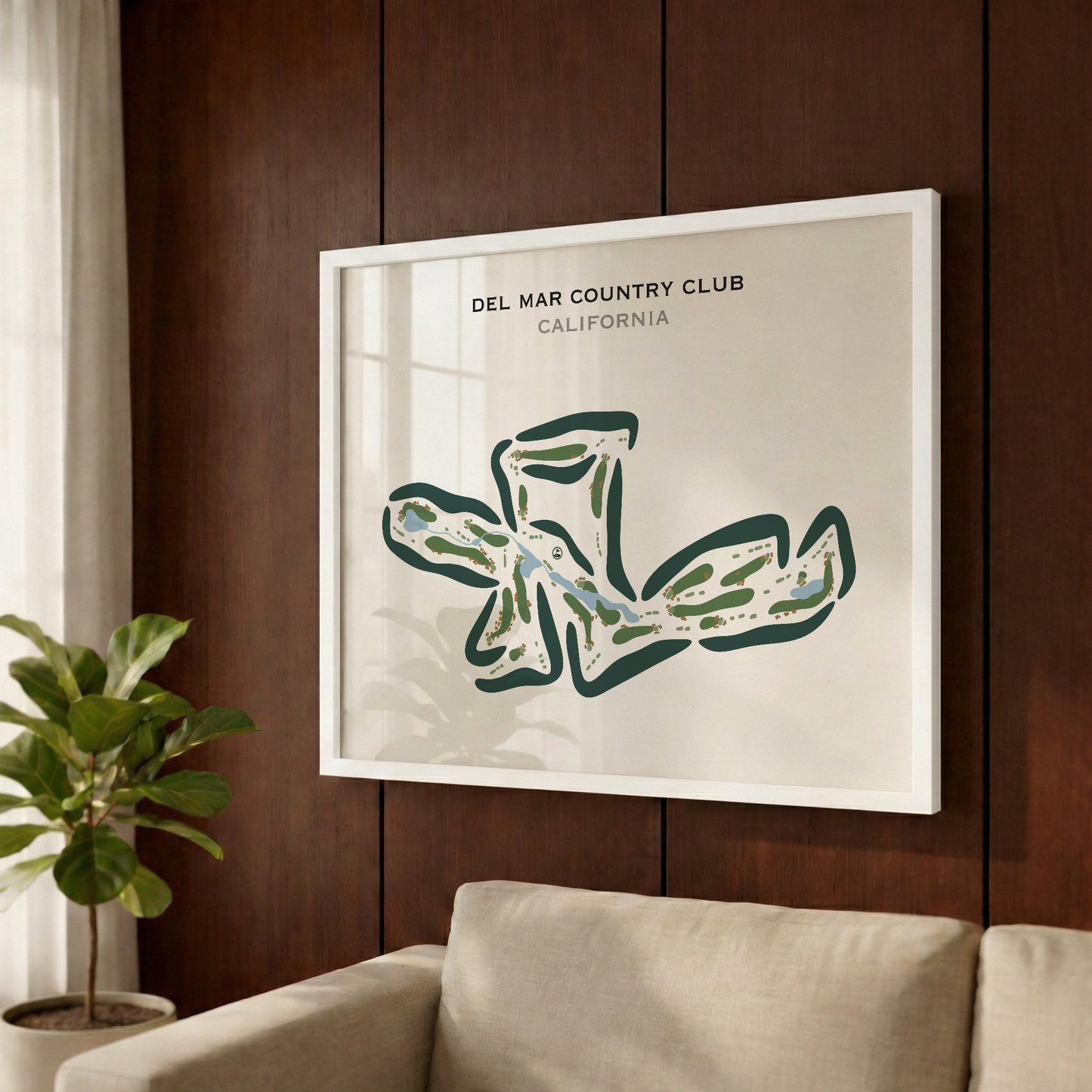 Del Mar Country Club, California - Printed Golf Courses