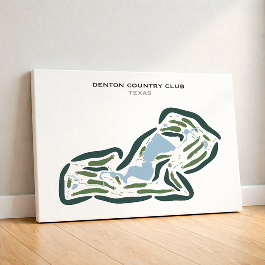 Denton Country Club, Texas - Printed Golf Courses