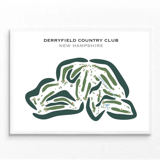 Derryfield Country Club, Manchester, New Hampshire - Printed Golf Course