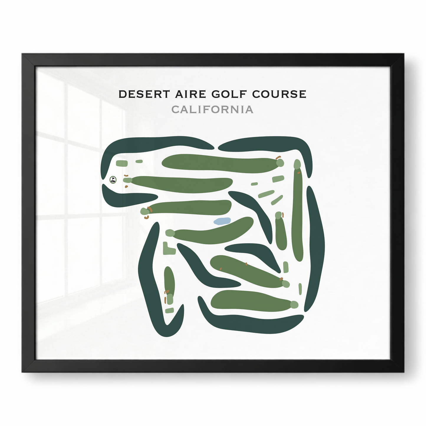Desert Aire Golf Course, California - Printed Golf Courses