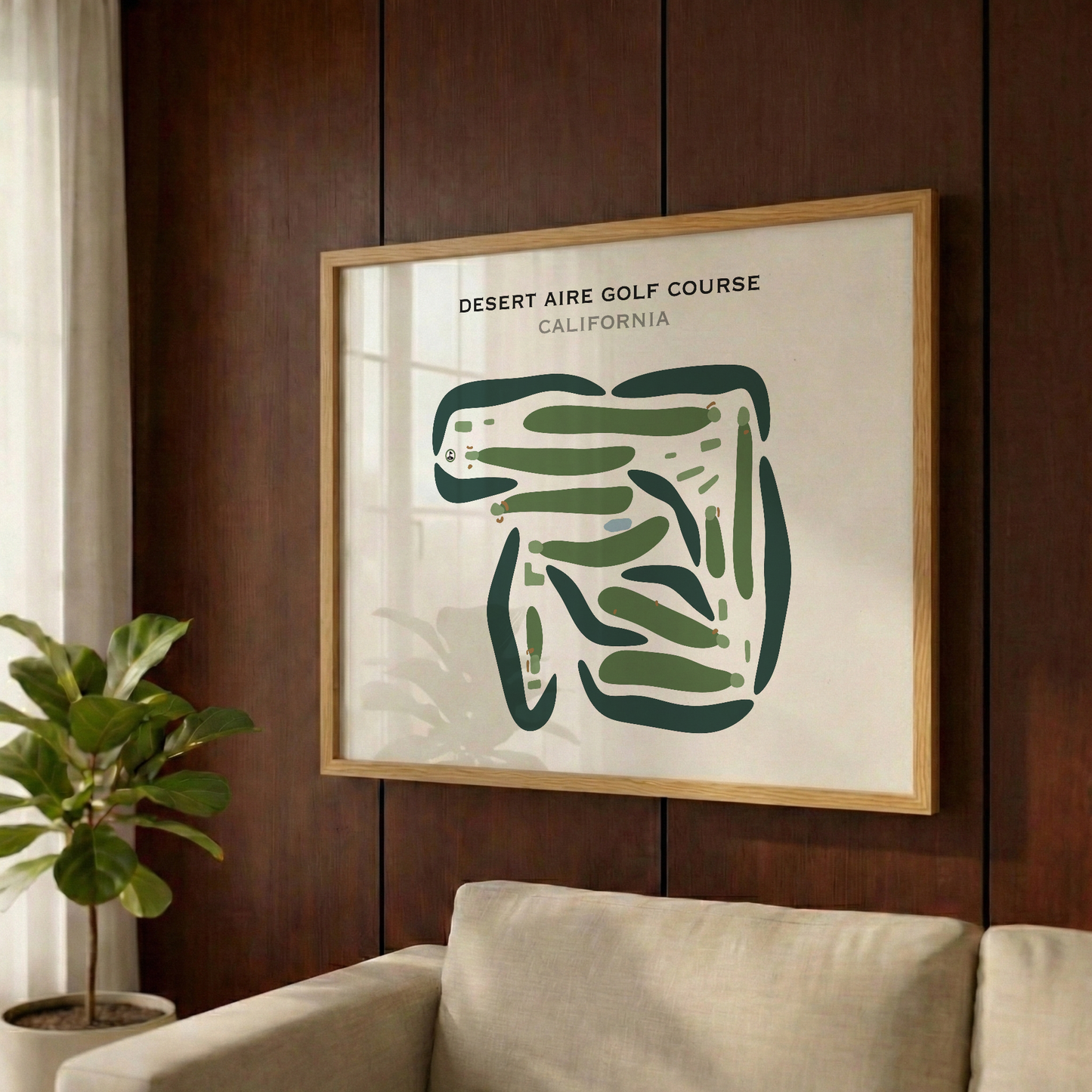 Desert Aire Golf Course, California - Printed Golf Courses