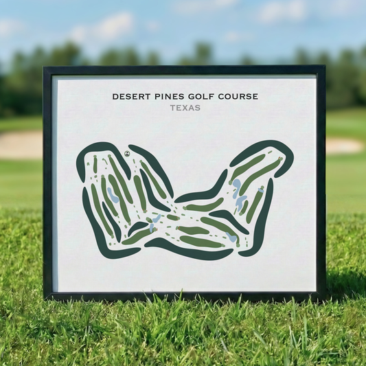 Desert Pines Golf Course, Texas - Printed Golf Courses