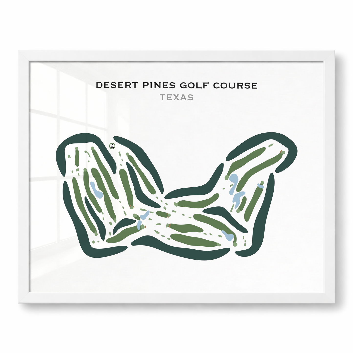 Desert Pines Golf Course, Texas - Printed Golf Courses
