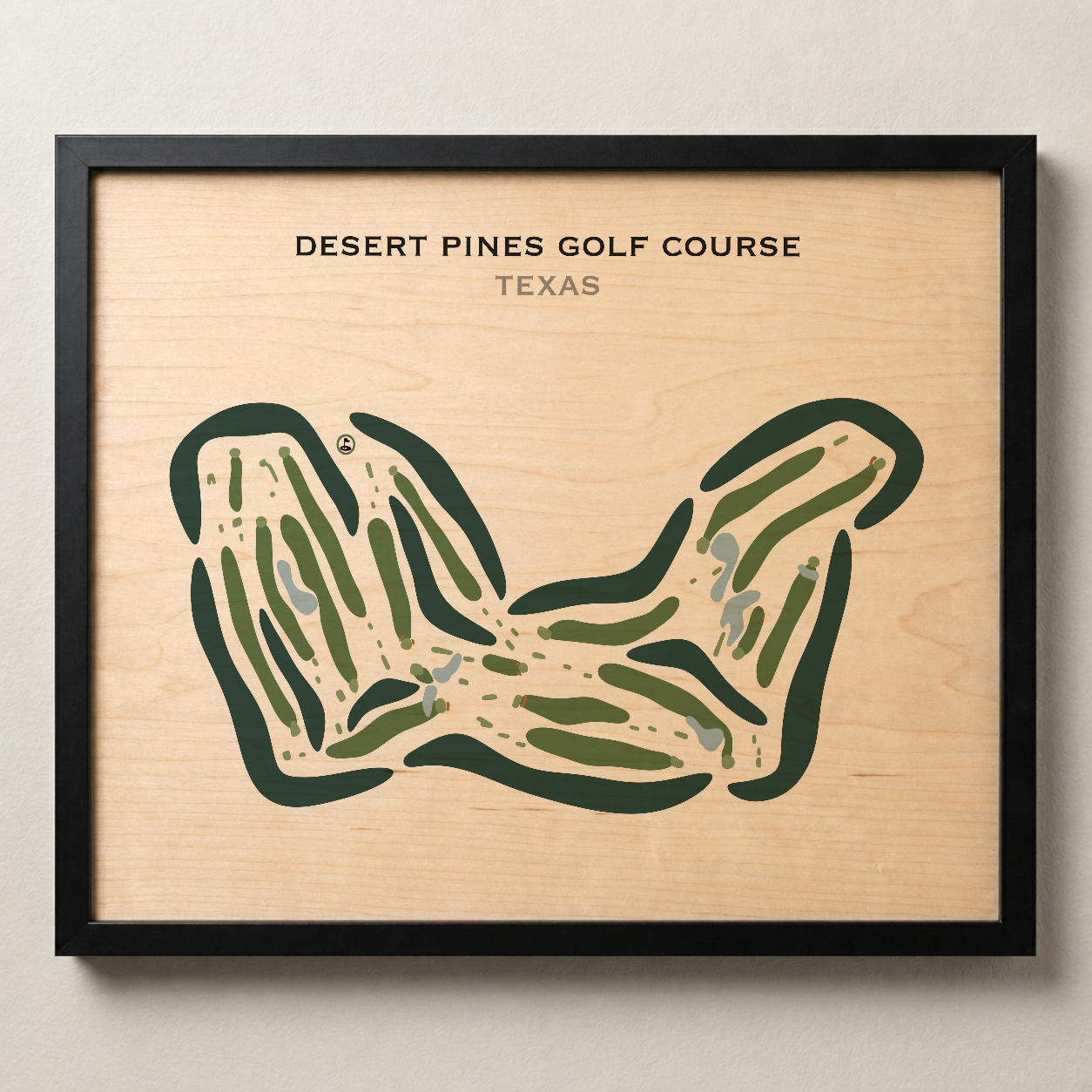 Desert Pines Golf Course, Texas - Printed Golf Courses