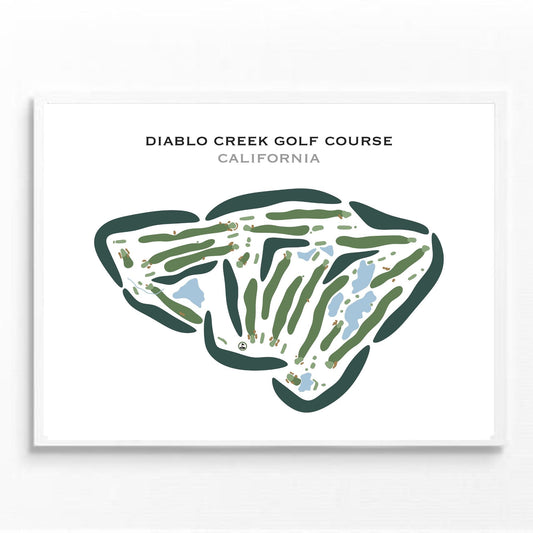 Diablo Creek Golf Course, California - Printed Golf Courses