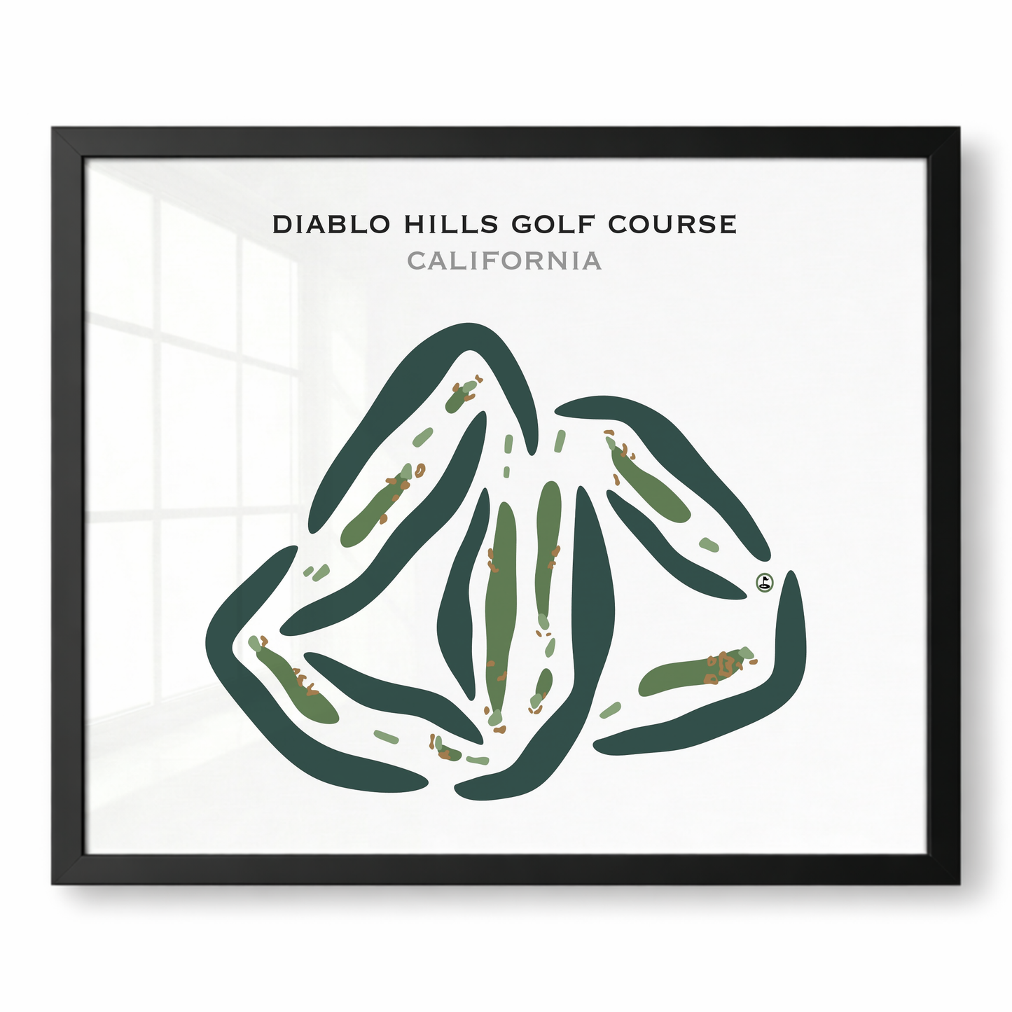 Diablo Hills Golf Course, California - Printed Golf Courses