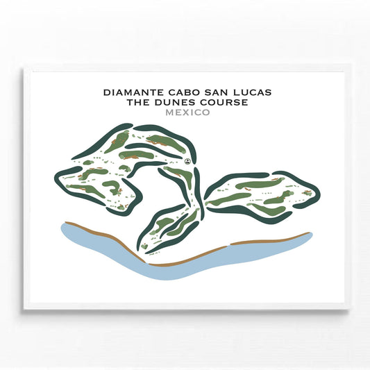 Diamante Cabo San Lucas The Dunes Course, Mexico - Printed Golf Courses