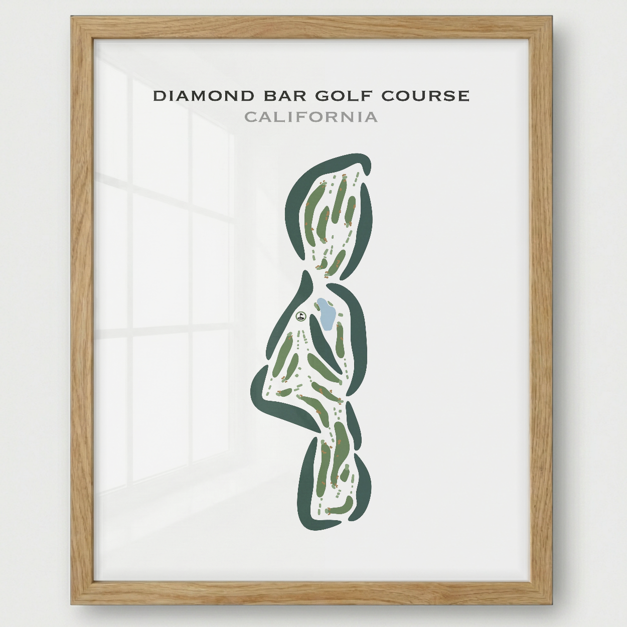 Diamond Bar Golf Course, California - Printed Golf Courses