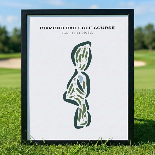Diamond Bar Golf Course, California - Printed Golf Courses