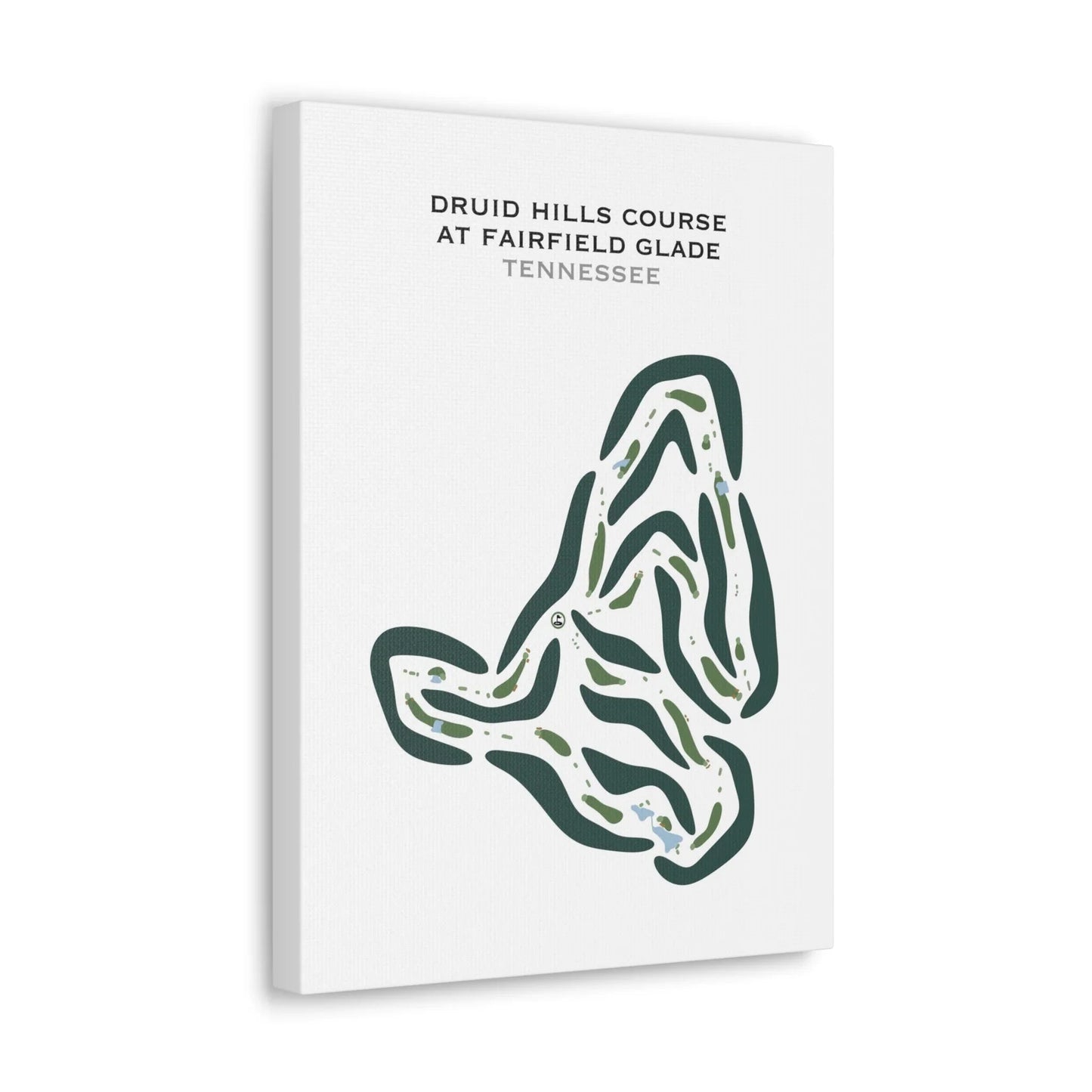 Druid Hills Course at Fairfield Glade, Tennessee - Printed Golf Courses